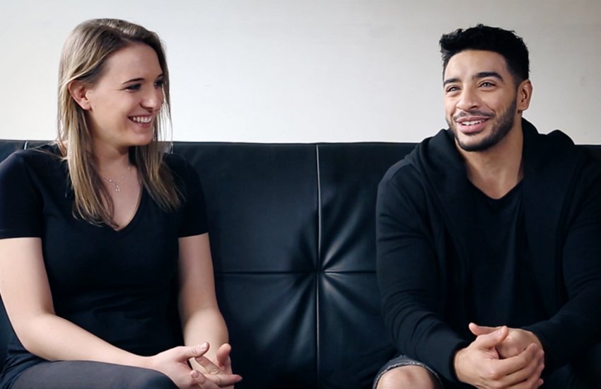 Hannah Winterbourne and Laith Ashley Hannah Winterbourne and Laith Ashley