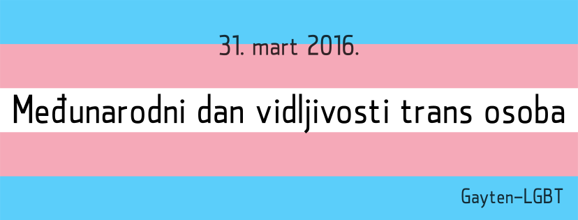 Međunarodni dan vidljivosti trans osoba 2016