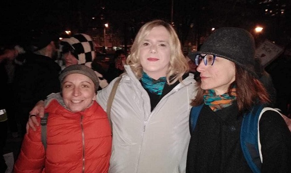 manjez protest Agata Milan Djuric